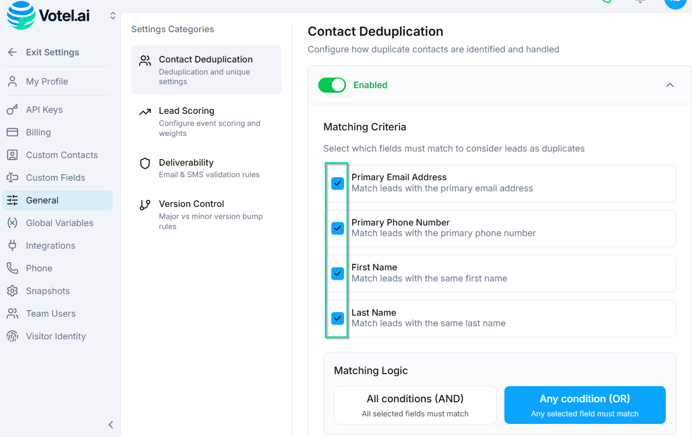 Choosing Uniqueness Criteria